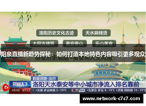 阳泉直播新趋势探秘：如何打造本地特色内容吸引更多观众